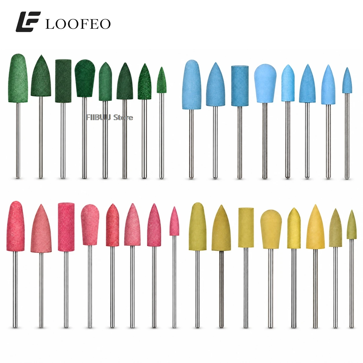 1pc Rubber Nail Drill Bit for Manicure E-File Polishing Nail Buffer File for Cuticle Clean Milling Cutter Polisher Grinding Bits