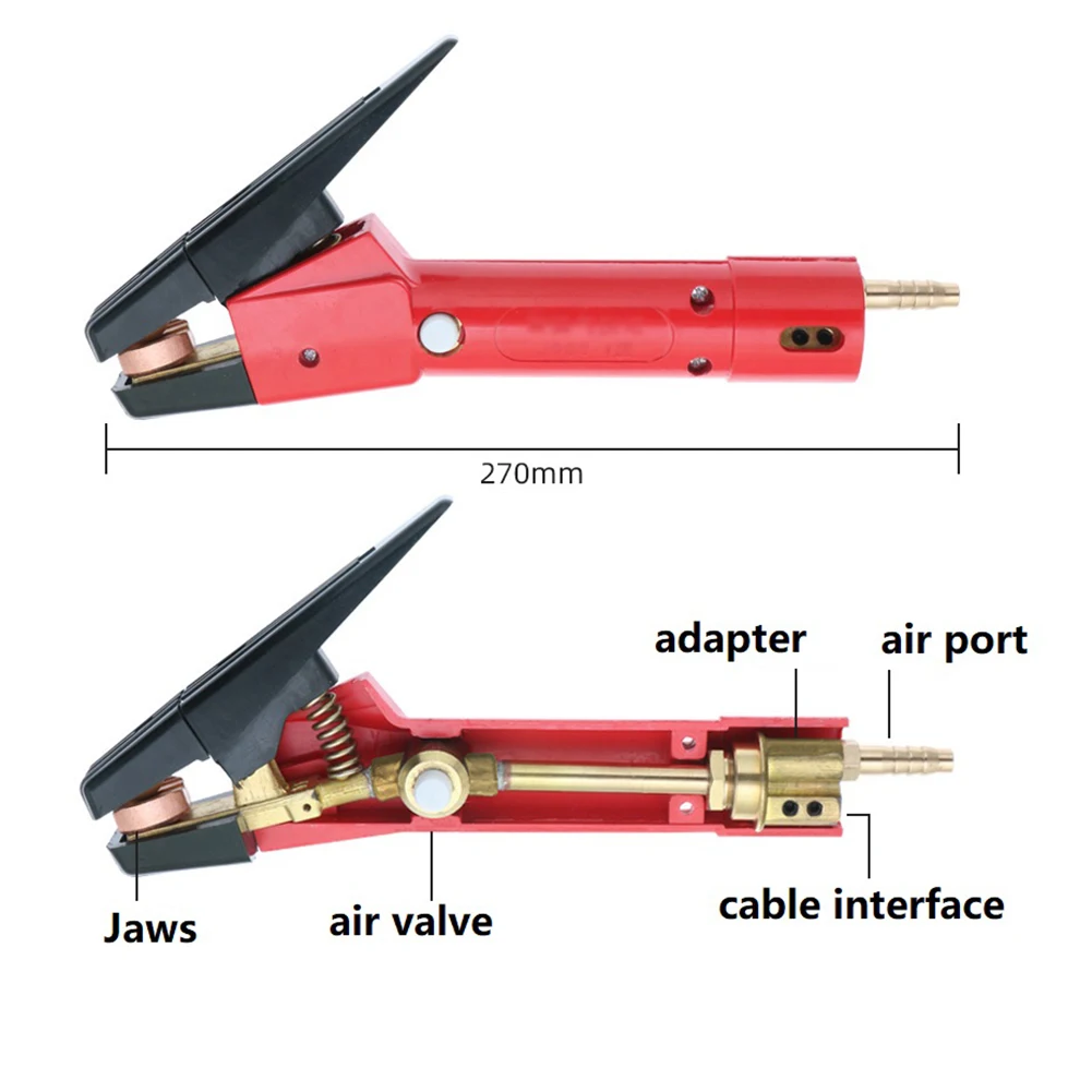 

Holder Clamp Electrode Holder Clamp Boiler Casting Shipbuilding 270mm Air Carbon Electrode Holder Cutting Steel