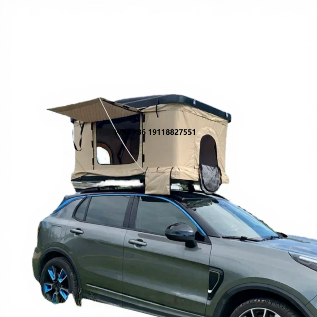Outdoor Oxford Summer Tent for SUV Car Quick Automatic Opening Double-layer Camping with 3000mm Waterproof Camouflage Roof