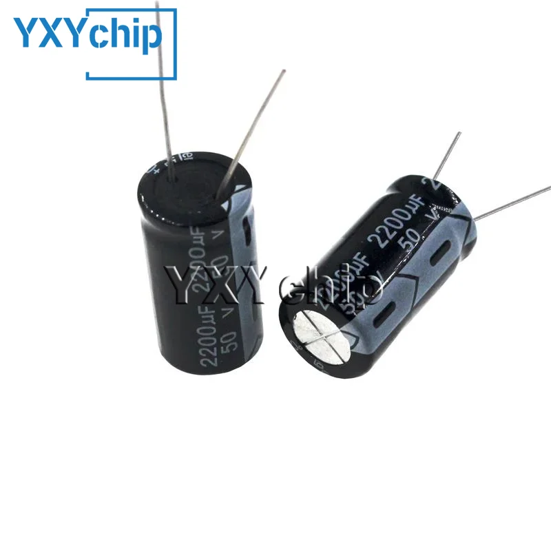 5pcs 2200uF 50V 2200MFD 50Volt 16*25mm Aluminum Electrolytic Capacitor Radial 2200mf50v 2200uf50v 50v2200mf 50v2200uf