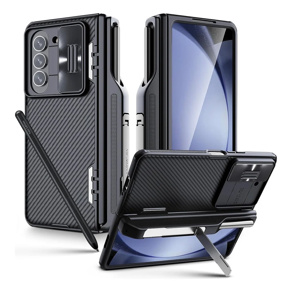 

Nillkin Case for Samsung Galaxy Z Fold 5 with S Pen Holder Hinge Protection Slide Camera Cover CamShield Pro Slim Protective