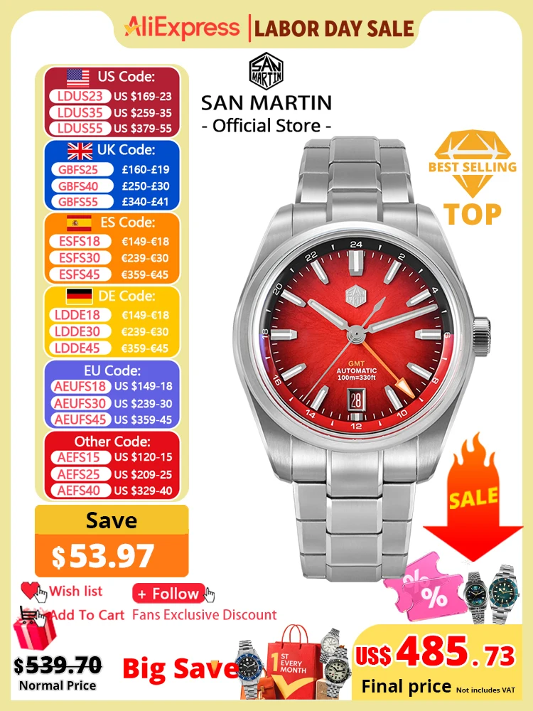 Luxury Watch From China - San Martin Nuovo 39mm Smalto JianZhan