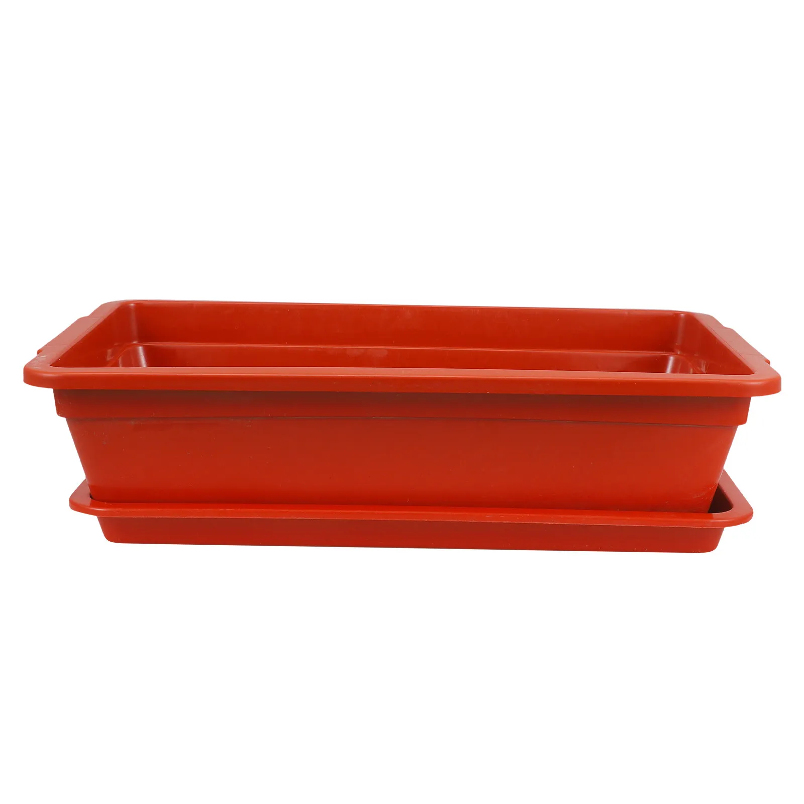 

Прямоугольный пластиковый горшок для растений, контейнер для цветов, контейнер для выращивания овощей, дренажный поддон для домашнего сада, уличный контейнер для суккулентов