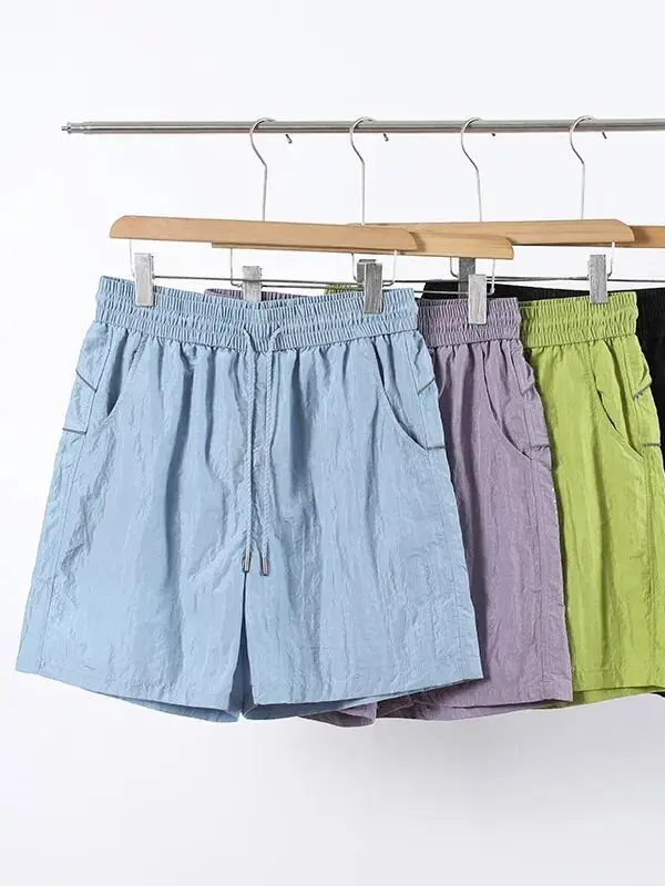 

Outdoor Men's Shorts Durable Summer Fashion Color Couple's Five-Point Pants Wear-Resistant Quick-Dry Standard Fit Nylon Shorts