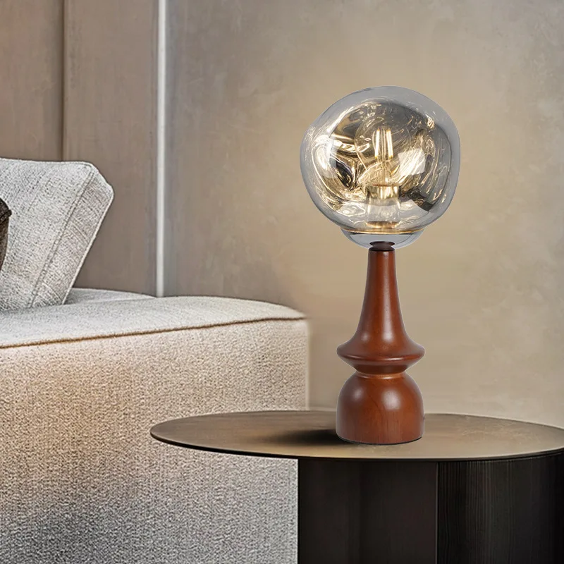 

Retro Ambient Decorative Lamp Desk Lampshade Bedside Living Room Decorative Lamp Bedroom Wood Lighting Lámpara Decorativa MHZSD