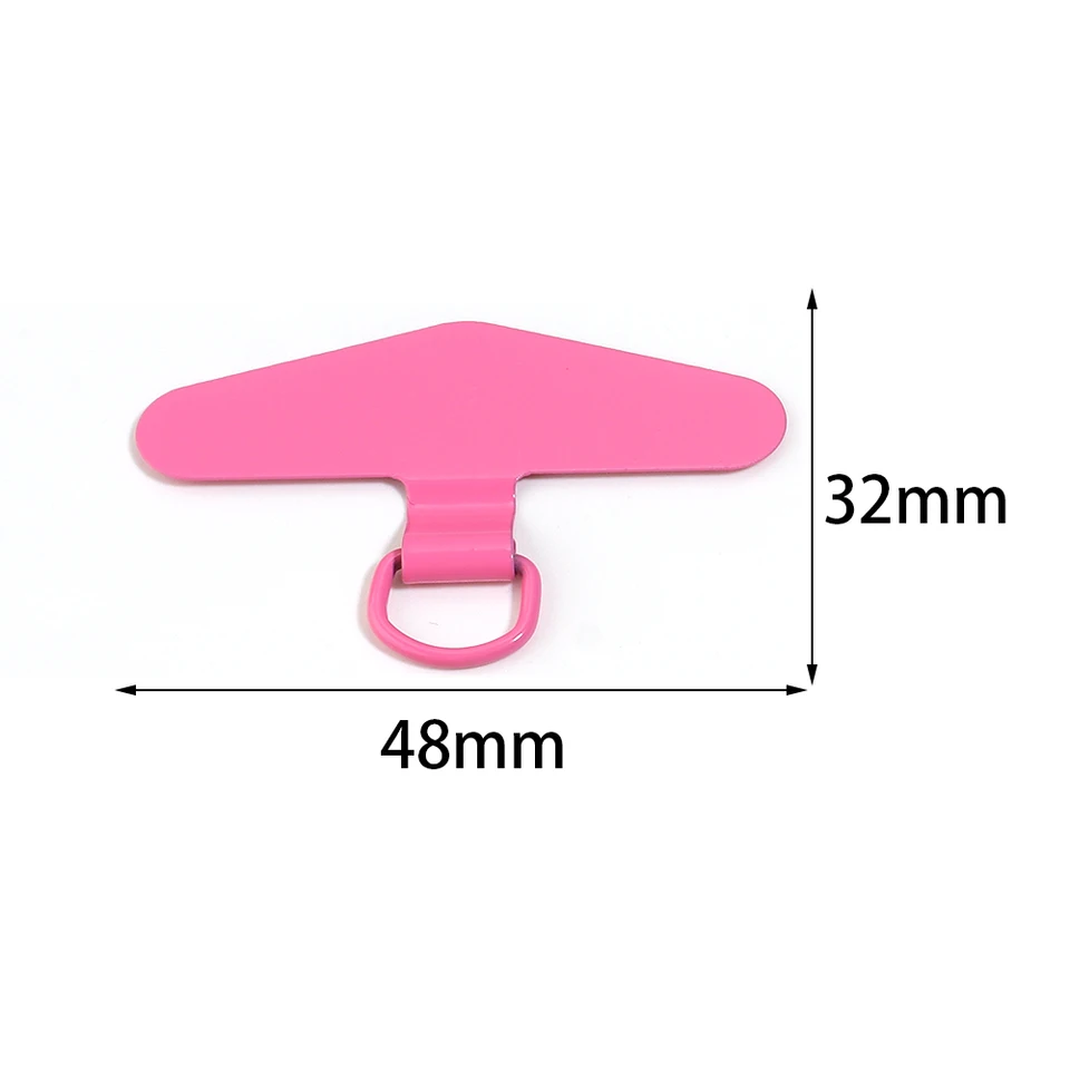 5 Piezas Correa de Acero Inoxidable para Teléfono Universal Antipérdida Triángulo Correa para Teléfono Para Funda de Teléfono Cordón Parche Accesorios 2