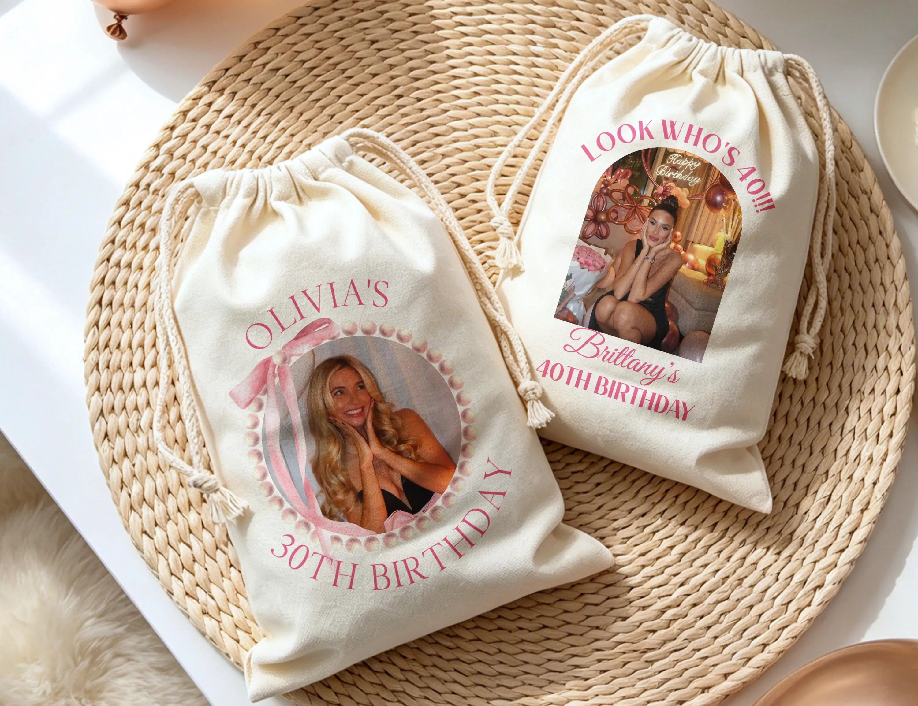 Personalized 50th 60th 70th 80th Birthday Favor Bags, A Tini Bit Older Party Bags, Milestone Gift Bags, Hangover Recovery Kits