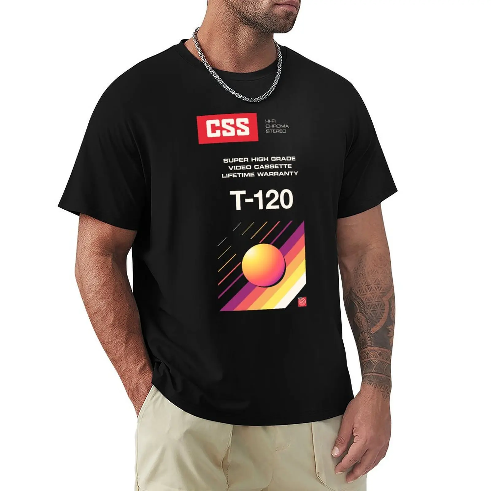 Camiseta Retro VHS CSS, Camiseta Resistente para Trabajo