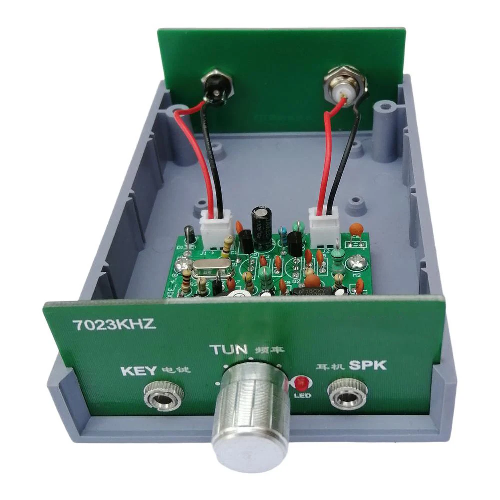 1 Pc ABS CW Shortwave Transceiver Complete Set For Adjustable Transmit And Receive Frequencies From 7023kHz To 7026kHz