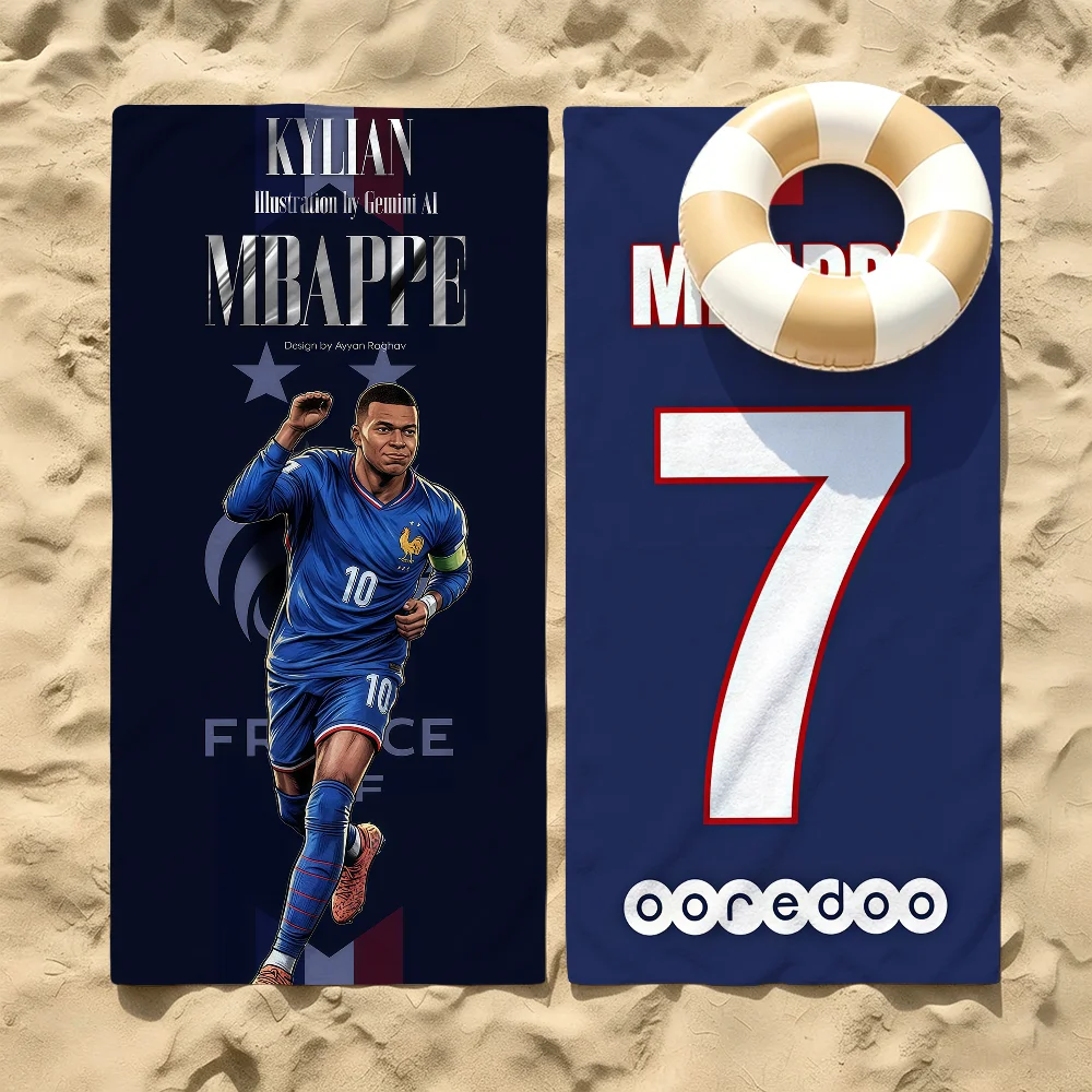 Athlete K-Kylian M-MbappE Handtuch für Strände, Yogastudios, Fitnesscenter, heiße Quellen, Schwimmbäder und Picknicks