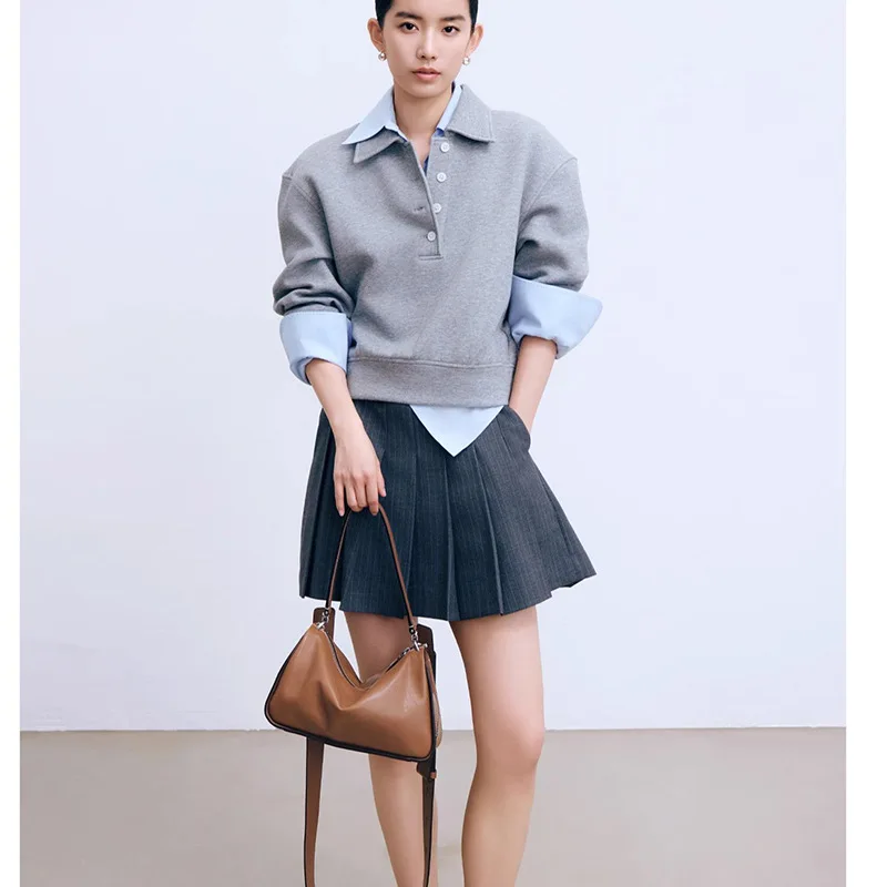 DISSONA Vegetable-Tanned Cowhide Women's Toast Shoulder Bag Underarm Hobo Bag Boston Bag 2025