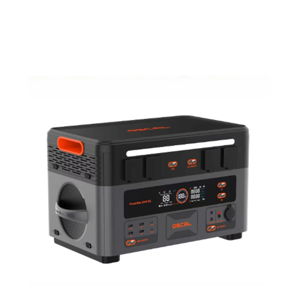 OSCAL Power Max 2400SE Powerbank 2400W Ausgangsleistung 2016Wh LiFePO4 Hochkapazitätsbatterie Powerstation für Outdoor-Reisen Tragbare Powerstation