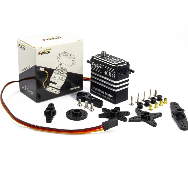 Feetech 30KG High Torque 2S LiPo Analog Feedback Servo Motor Aluminum Case Robotics High Voltage Brushless Applications Industry