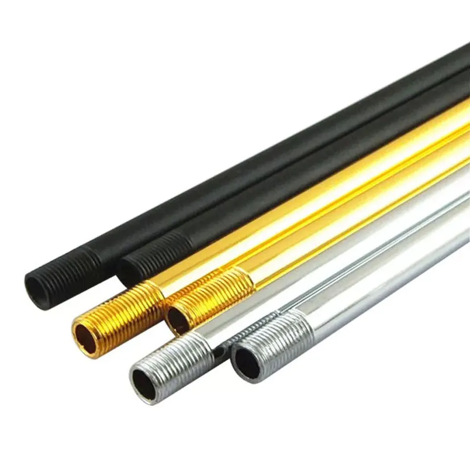 Imagem -06 - Linha Reta Ambos os Lados o Tubo do Parafuso Metal Oco Rod do Dente M10 Externo Diâmetro 9.3 mm 10 Cm50cm Peças em