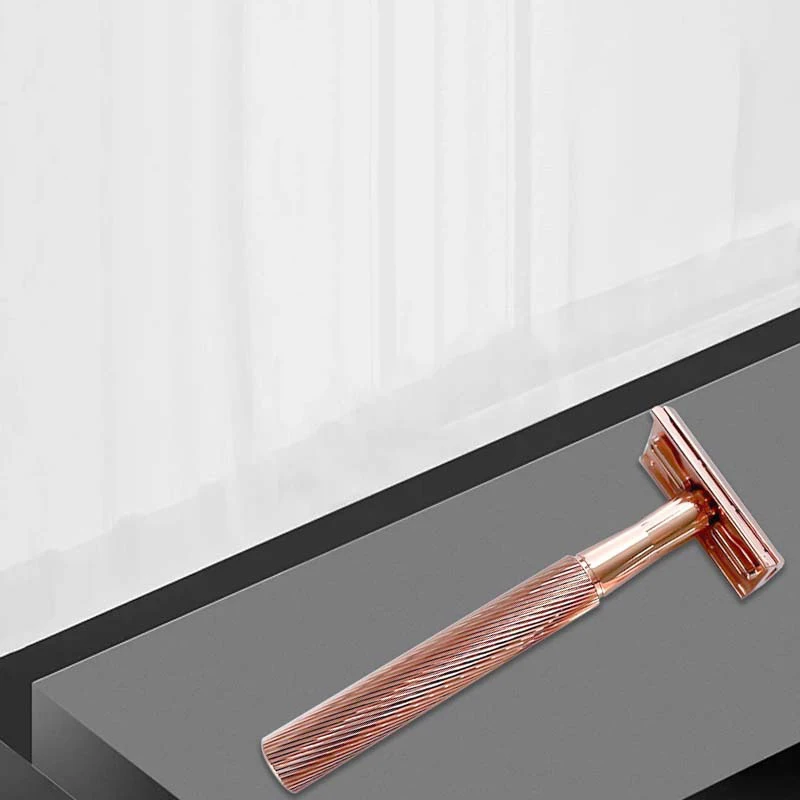 High-quality Men's Metal Safety Razor Sharpness Shaver Classic Styling Quick Replacement Blade Safe Shaving Beard
