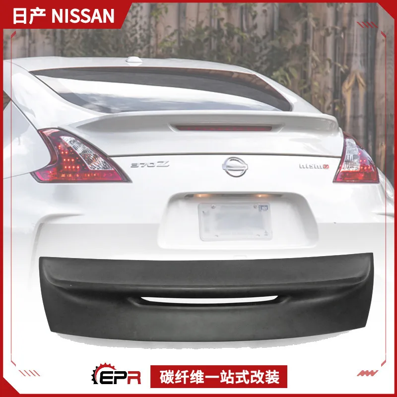 

Suitable for Nissan 370Z Demon Z34 modification Nismo model, rear pressure tail wing installation, carbon fiber fixed wind wing