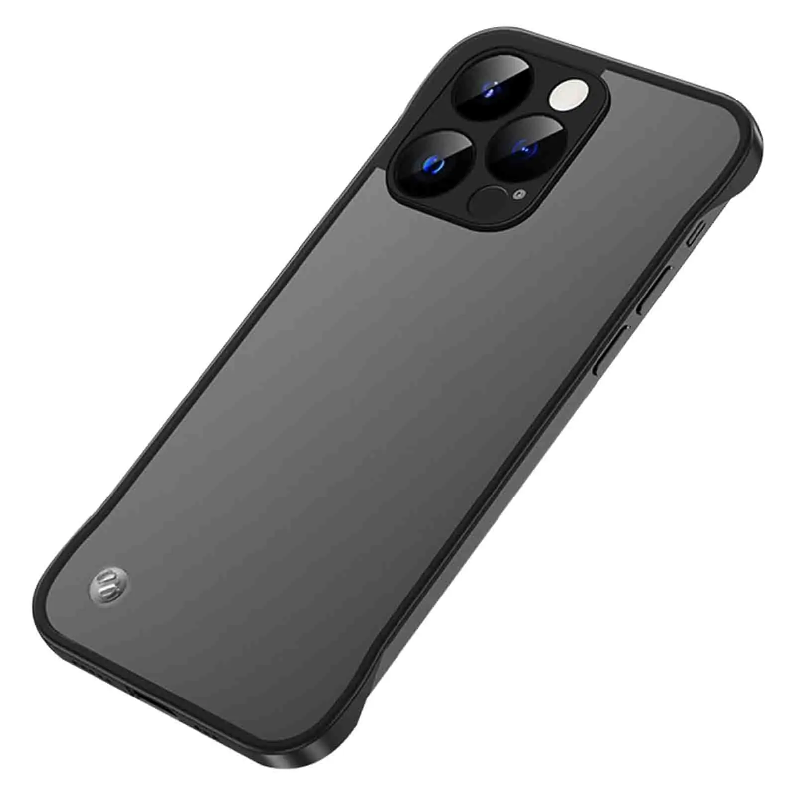 

Slim Case for iPhone 16 Pro Max/16 Pro/16 Plus/16, Stylish Borderless Case with Lanyard Loop Transparent TPU Lens Protection