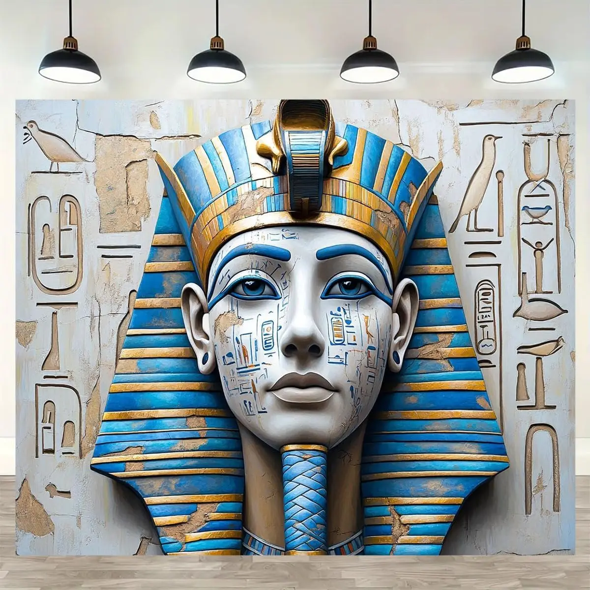 Egyptian Queen Cleopatra Tapestry Ancient Boho Wall Art Historical Decor for Living Room Office Dorm Aesthetic