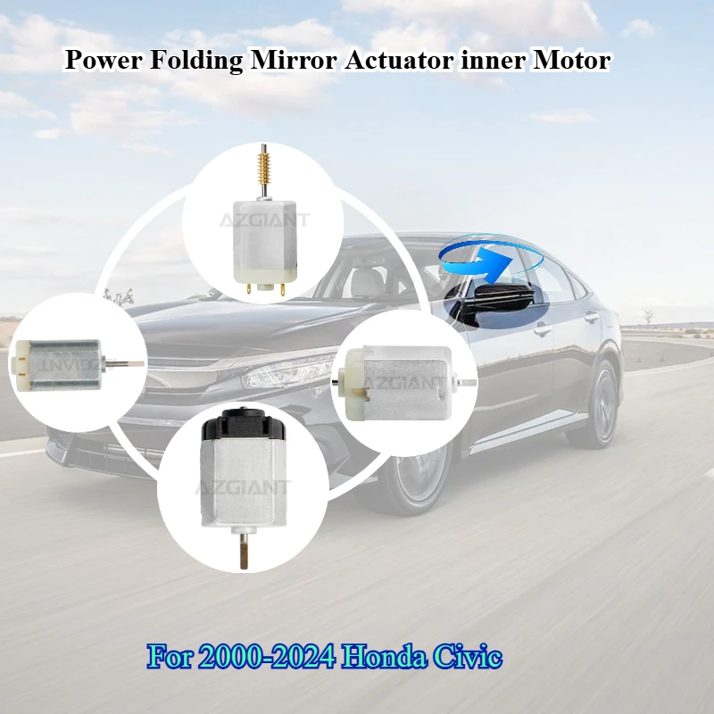 

AZGIANT for 2000-2024 Honda Civic Car Side Rearview Mirrors Folding Unit Inner Motor Replace Brand New Repair Kits