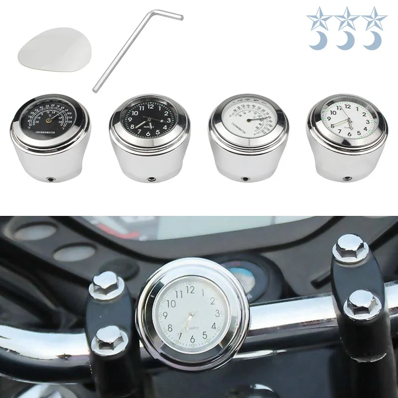 Motorcycle retrofit motorcycle glow-in-the-dark clock car handle watch thermometer