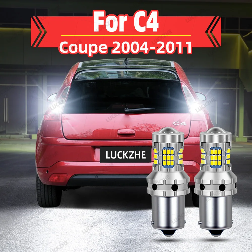 Luces de Reversa LED para Citroën C4 Coupé 2004 2005 2006 2007 2008 2009 2010 2011, Accesorios de Tuning C4, Bombilla de Luz de Reversa
