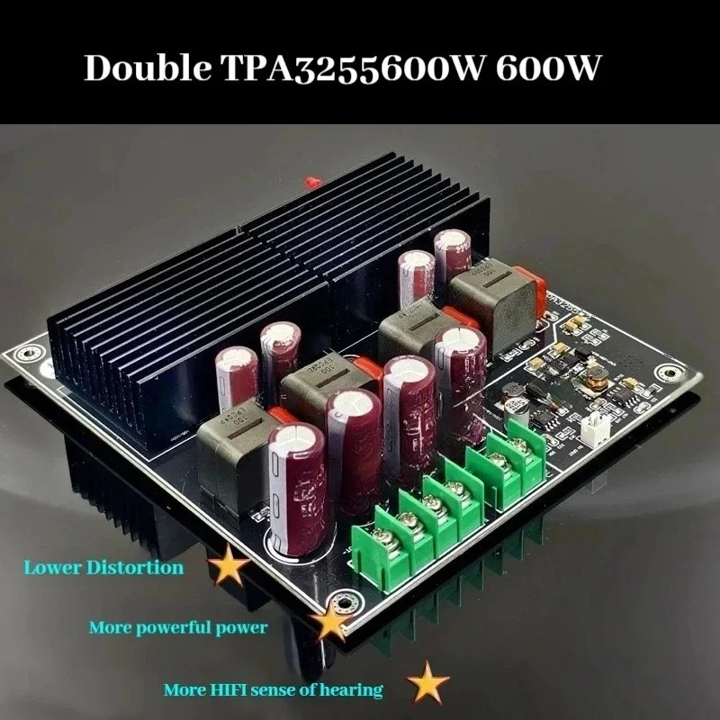 for Dual-core TPA3255 amplifier board 2x600W high power Hi-Fi fever grade dual-channel Class energy-saving upgraded version
