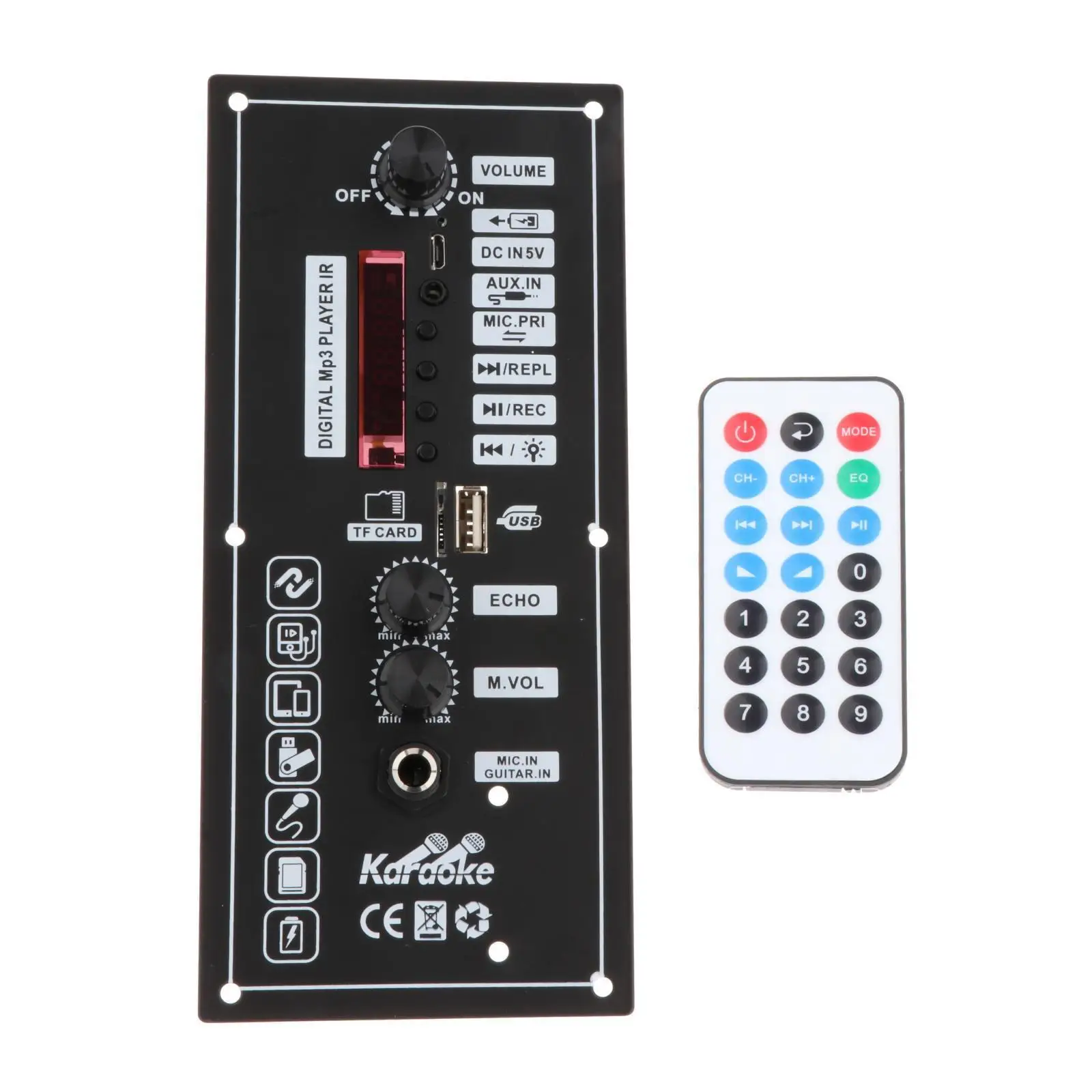 Audio Amplifier Decoder Board Power MP3 Player USB for Vehicle Audio Accs