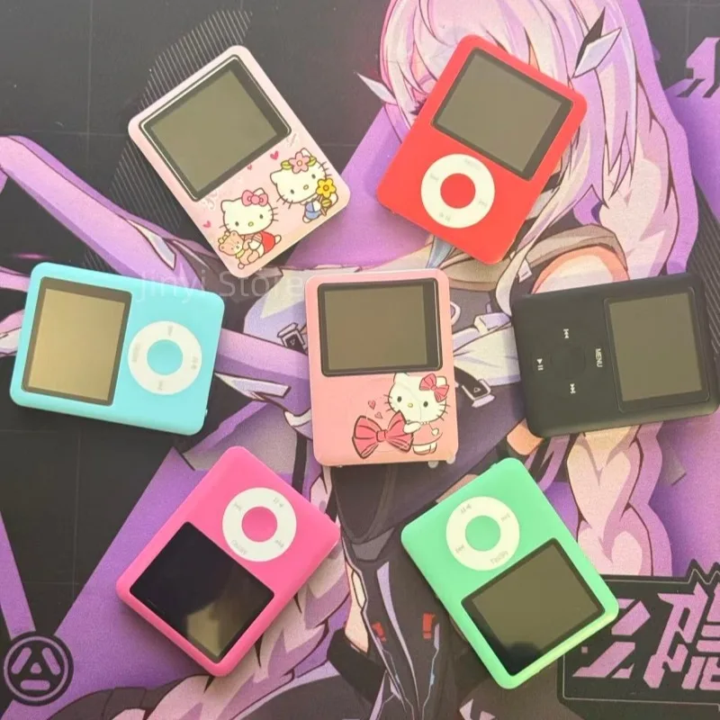 

Горячий Hello Kitty Mp3 Walkman аниме студенческий мини на открытом воздухе портативный музыкальный спортивный компаньон поддержка внешнего воспроизведения звука новый