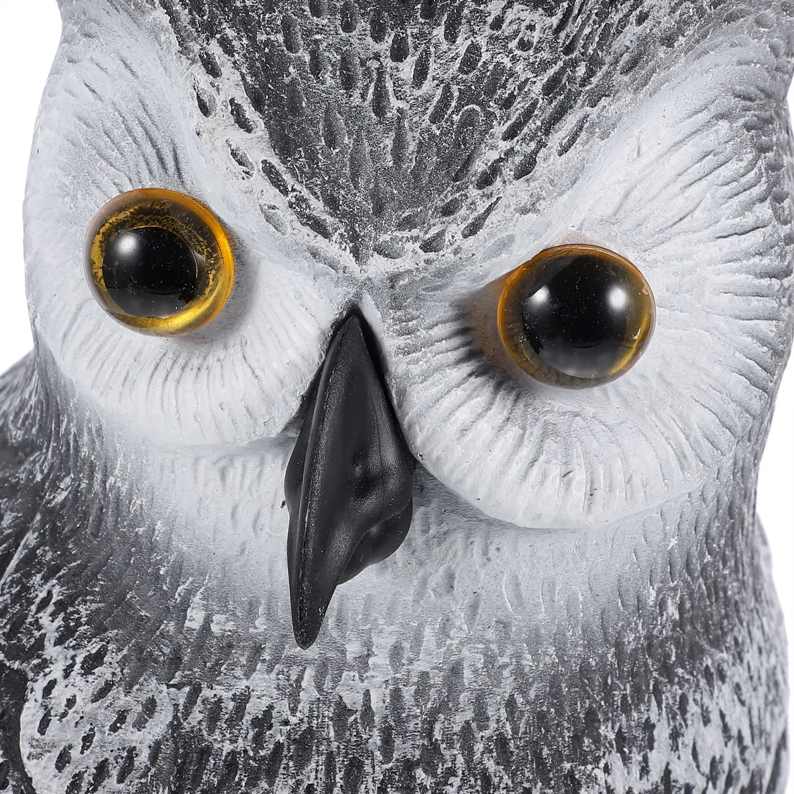 Realistic Owl Statue Garden Decor Outdoor Fake Owl Bird Deterrent Vivid Plastic Garden Ornament Sculpture Decor