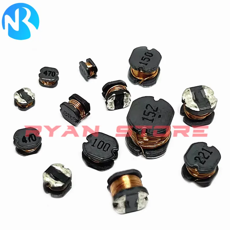 100Pcs SMD Inductor High Power CD32 1 1.5 2.2 3.3 4.7 6.8 10 15 22 33 47 100  220 330UH 1 1.5 2.2MH Power Inductance 3*3.5*2.1MM