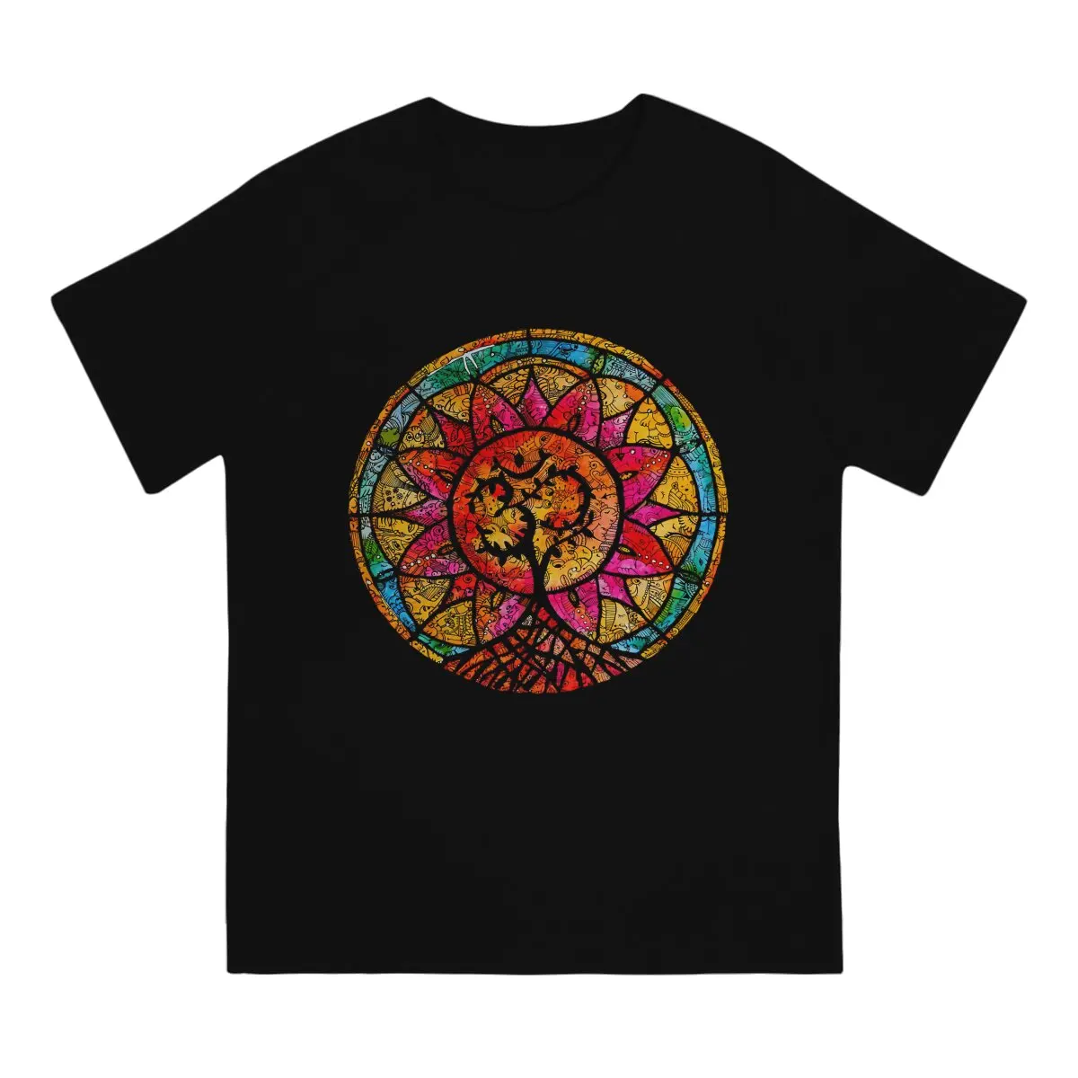 Carina Nebula Flower Of Life Tree of Life Mandala Tshirt Graphic Men Tops Vintage Punk Summer Polyester Clothes Harajuku T Shirt