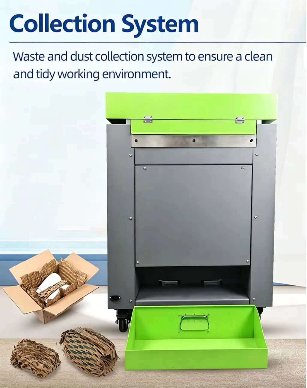 

Heavy Duty Industrial Cardboard Shredder Machine 12M/Min Large Kraft Paper Cushion Making Equipment