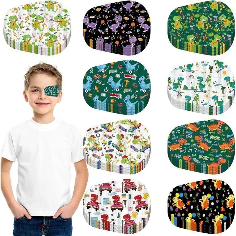 

20Pcs/set Cartoon Kids Amblyopia Training Orthoptic Corrected Eyeshade Eye Patches Colorful Occlusion Medical Eye Patch Bandage