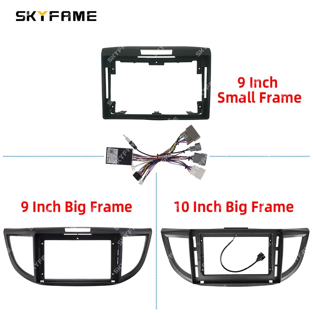 SKYFAME Car Frame Fascia Adapter Canbus Box Decoder Android Radio Audio Dash Fitting Panel Kit For Honda Crv C-rv