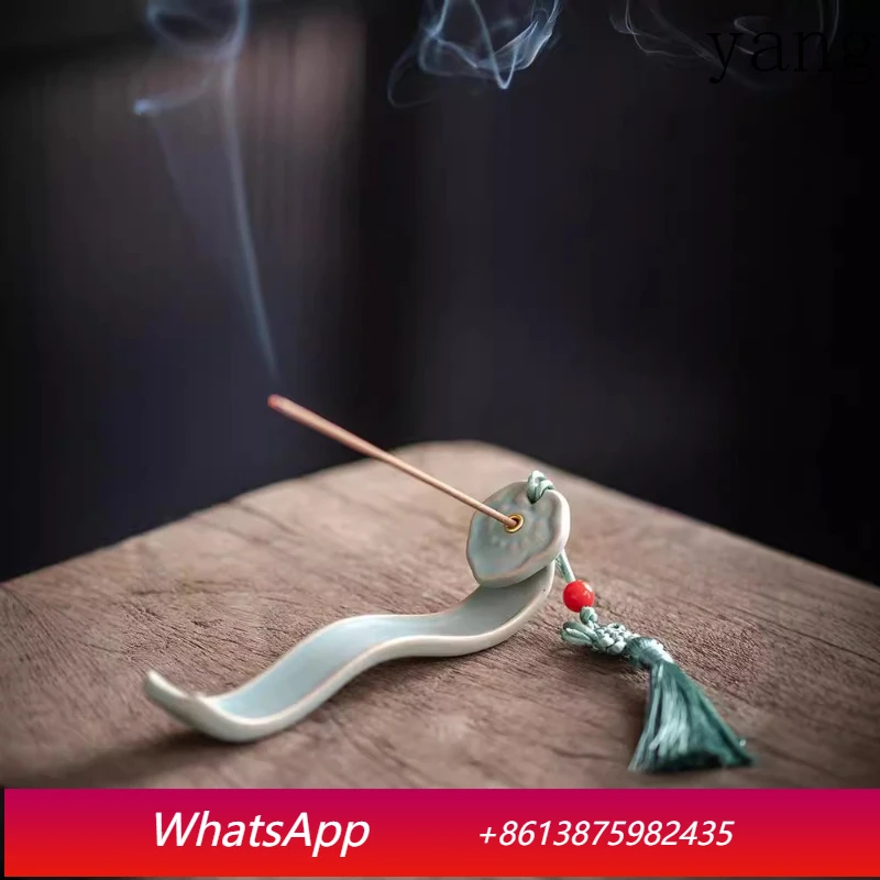 

LTT creative line incense insert small Ruyi incense seat ceramic line incense burner ornament