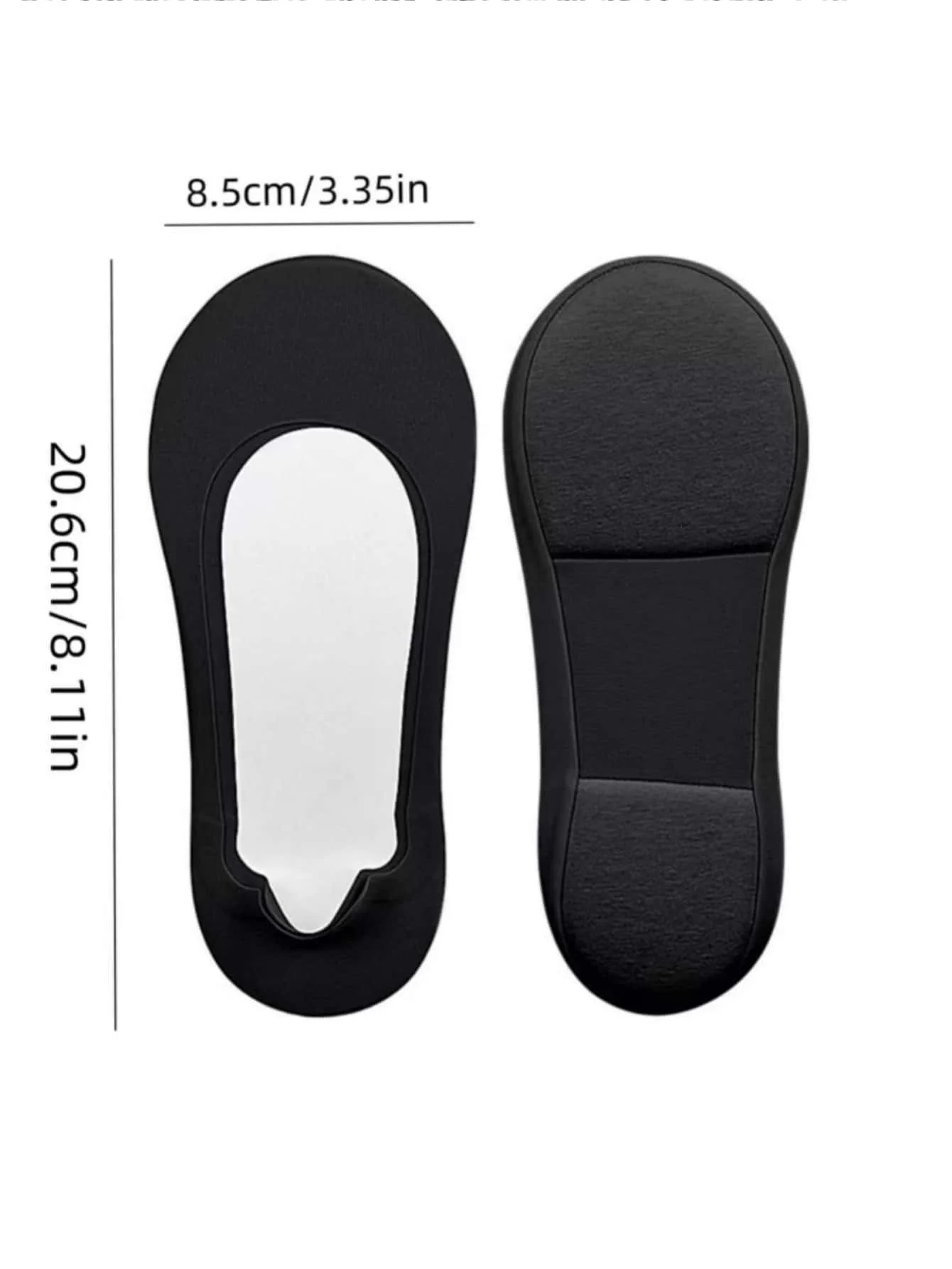 Damen-Bootssocken, Einlegesohlen für Schuhe bei Plantarfasziitis, Socken-Einlegesohlen für die Füße, stoßdämpfende Schuhsohlen, unsichtbare, rutschfeste Schuhpolster. – Detail 4
