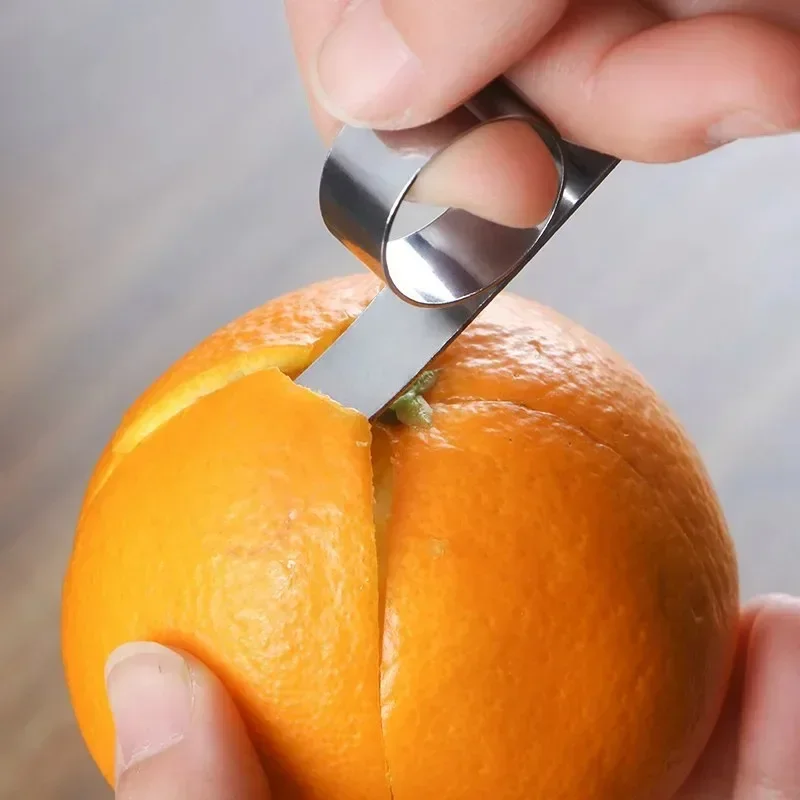 Stainless Steel Orange Peeler Citrus Grapefruit Orange Peel Peeler Vegetable and Fruit Peeling Knife Small Kitchen Peeling To