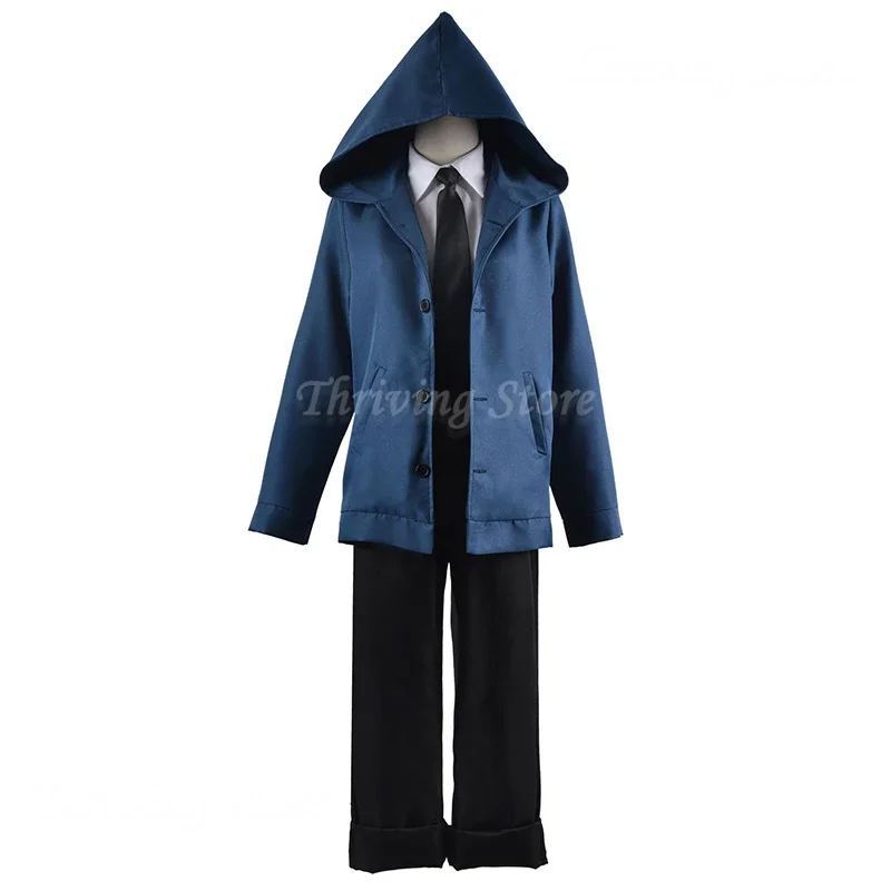 女性のためのチェーンソーマンアニメパワーコスプレコスチューム、フード付きジャケット、ヘッドドレス、ウィッグ、ハロウィーン、カーニバル、女の子