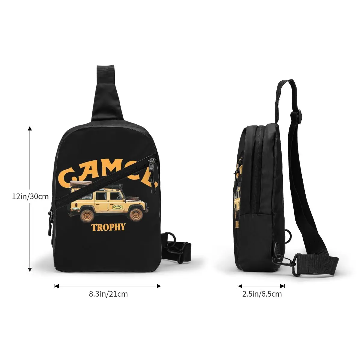 Camel Trophy Defender 110 Sling Bag para ciclismo e camping, Casual Crossbody Peito Mochila, ombro Daypack para homens