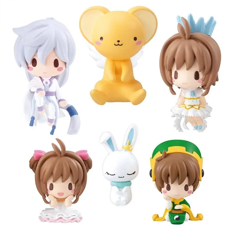 Bandai Gashapon Cardcaptor Sakura Original Anime Figure SAKURA Hugging Data Cable Ornaments Kids Toys Collectible Birthday Gift