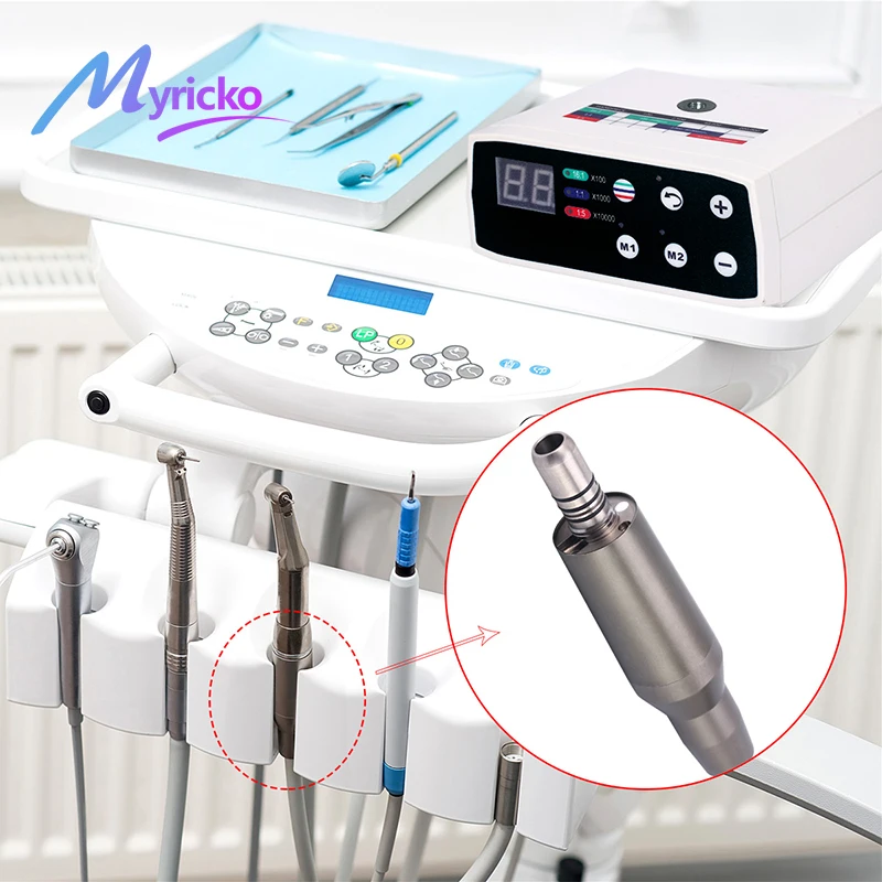 Stomatologiczny kliniczny bezszczotkowy silnik elektryczny LED Mircomotor i 1:5 1:1 16:1 Contra Angle Low Speed Handpiece Dentist Lab Equipment