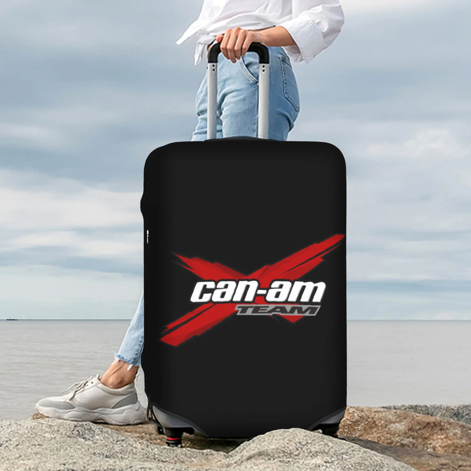 Custom Can-Am Luggage Cover Fashion BRP Motorcycle Suitcase Protector Covers Suit For 18-32 inch