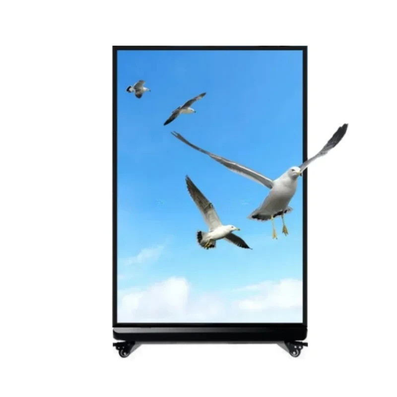 

Wholesale High-Quality Lcd Screen Advertising Machines 65 inch full screen Mobile vertical advertising machine