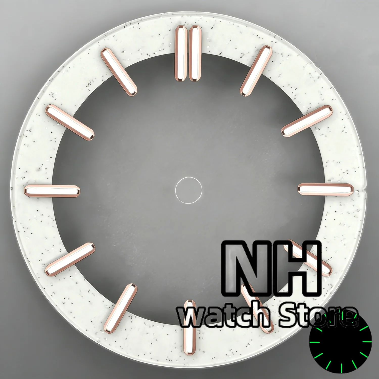 NH 29mm 31.5mm Watch Dial For NH70 NH72 NH71 NH35 36 NH37 PT5000 ETA2824 Miyota DG Movement Skeleton Hollow Dial Ring Luminous view 6