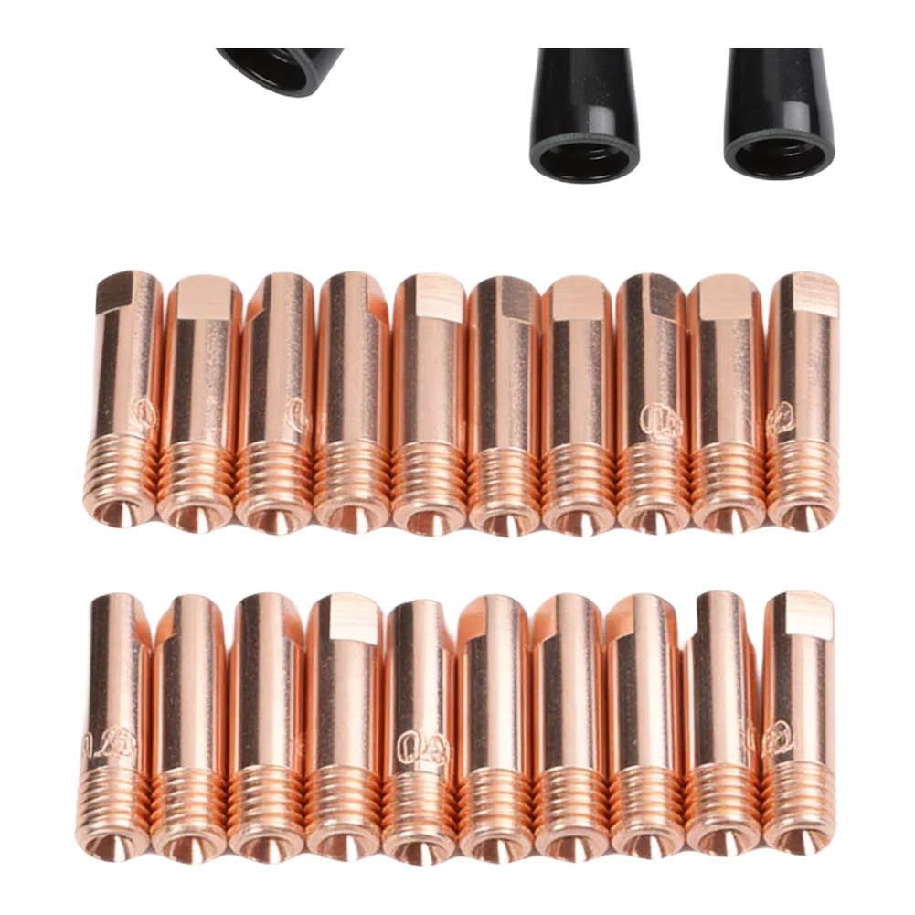 MIG Flux Core Contact Tips Kit Soldering Tasks Heat Resistance High Strengh Material Long-Term Reusability 0.030 Inch 0.8mm