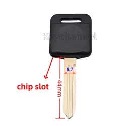 10/20/30pcs NSN14 Transponder Key Shell Spare Chip Key Case With Chip Slot for Nissan Juke Kicks Micra Xtrail Rogue Sylphy