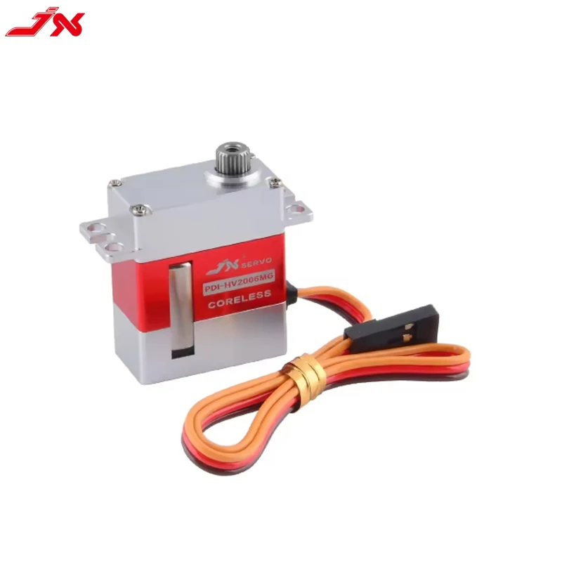 เซอร์โว JX PDI-2004MG 4.2 กก. 0.08 วินาที ตัวเครื่องอะลูมิเนียม CNC เต็มรูปแบบ มอเตอร์ดิจิตอลไร้แกน สำหรับรถบังคับวิทยุ โดรน เครื่องร่อน เฮลิคอปเตอร์ รถครอว์เลอร์