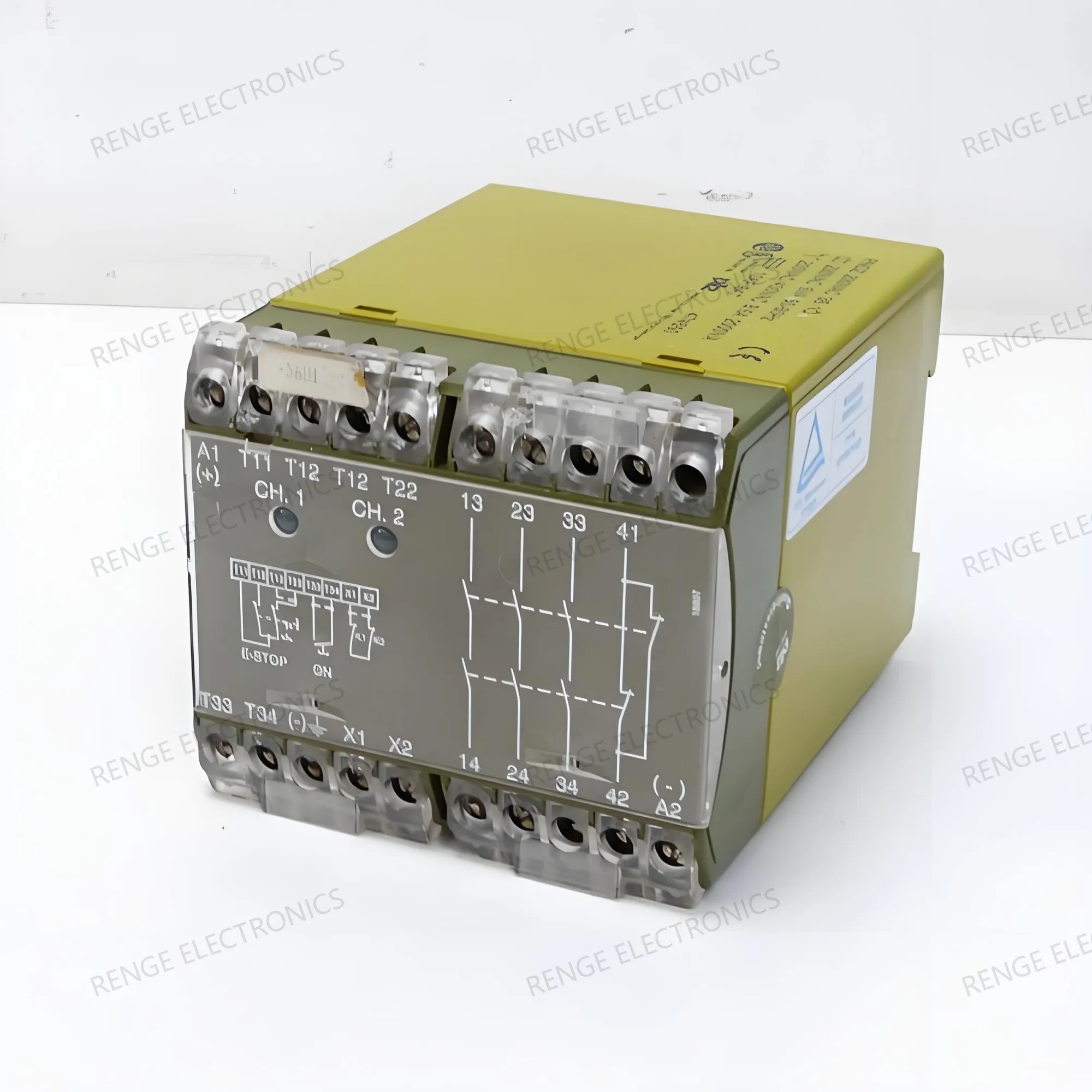 

474650 Compact Safety Relay for Industrial Automation 230VAC 3NO+1NC Outputs DIN Mount Solid State Relays