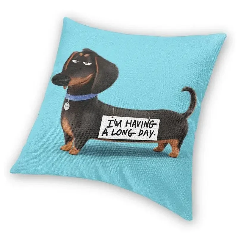 Dachshund Dog Cushion Cover Printing Sausage Wiener Badger Throw Pillow Case for Car Fashion Pillowcase Home Decor