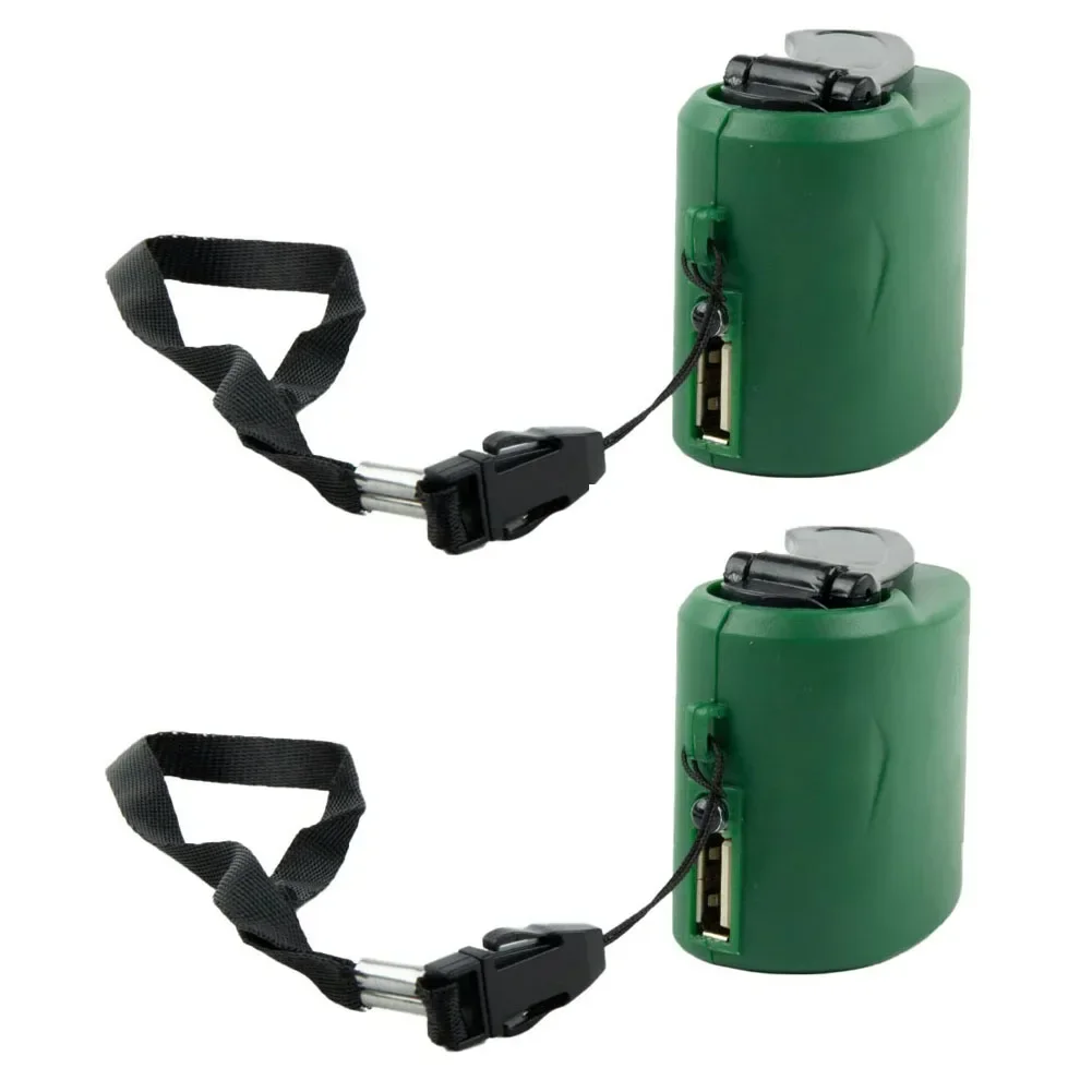 2pcs Hand Crank Phone Mini Generator With Indicator Light For Travel Outdoor Activities Mobile Phone Charging Lighting Tools